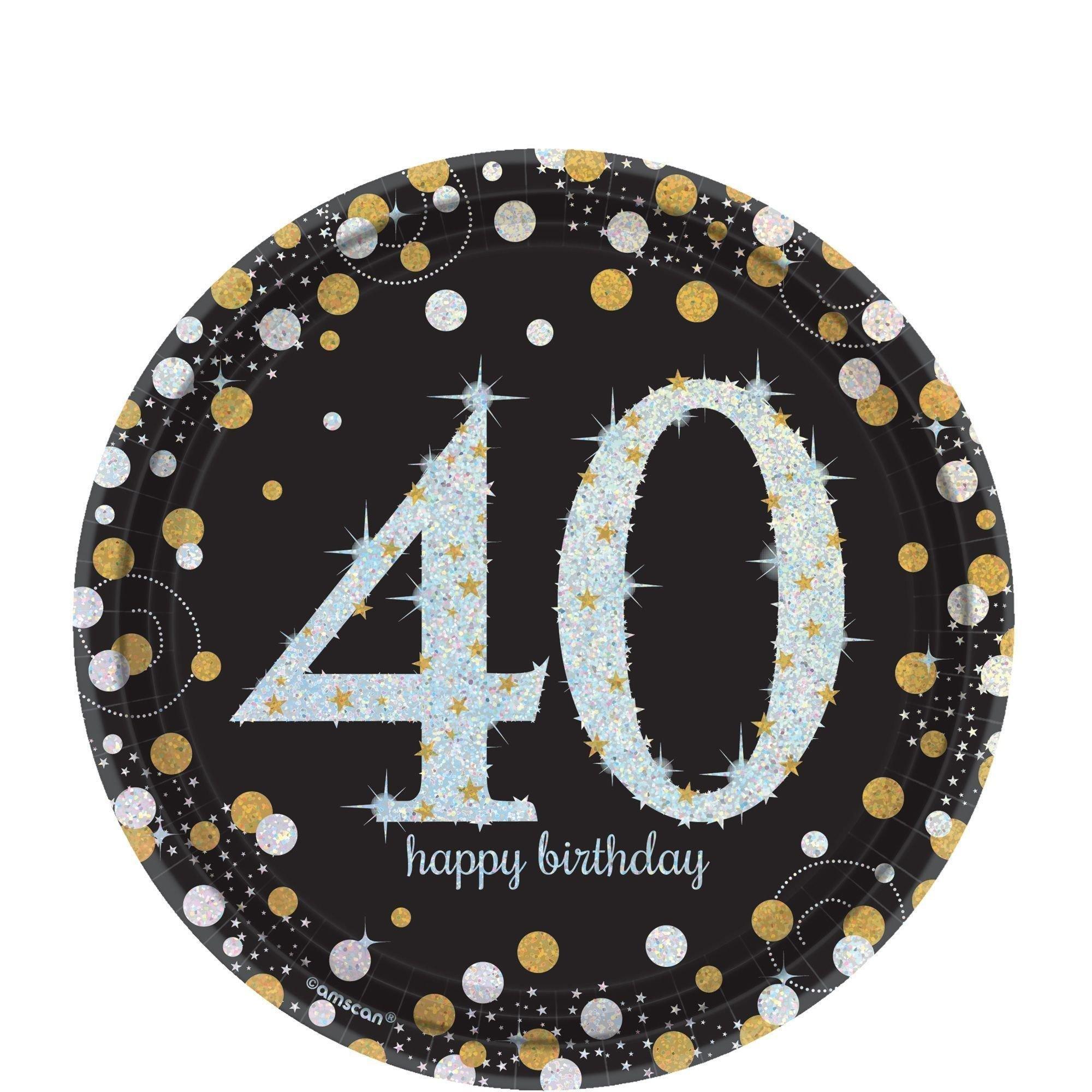 Sparkling Celebration 40th Birthday Party Kit for 16 Guests